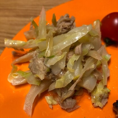 キャベツが小さくなるので食べやすくなって旦那さんにも大好評でした！明日のお弁当にも入れて持っていきます。ごちそうさまでした☆